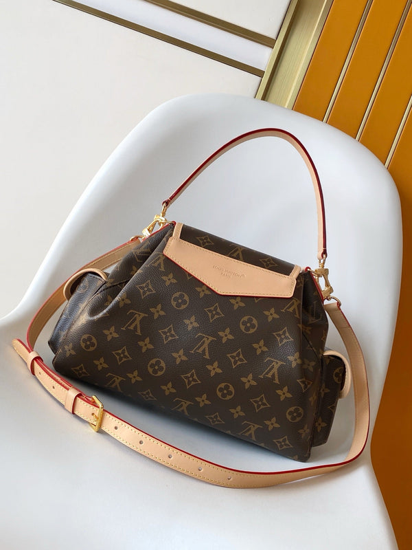 LV M26040 Odyssee MM NM Borsa a mano 36 cm Marrone Motivo monogramma e tela