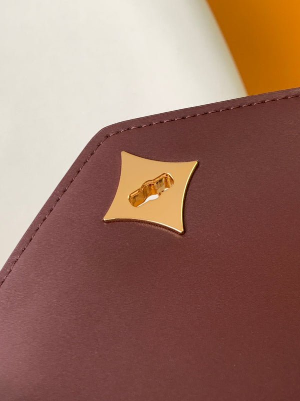 LV 25s Rose Des Vents Handbag 19cm Burgundy Crocodile GHW