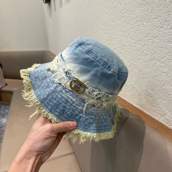 BUCKET HAT IN LIGHT BLUE DENIM 346892