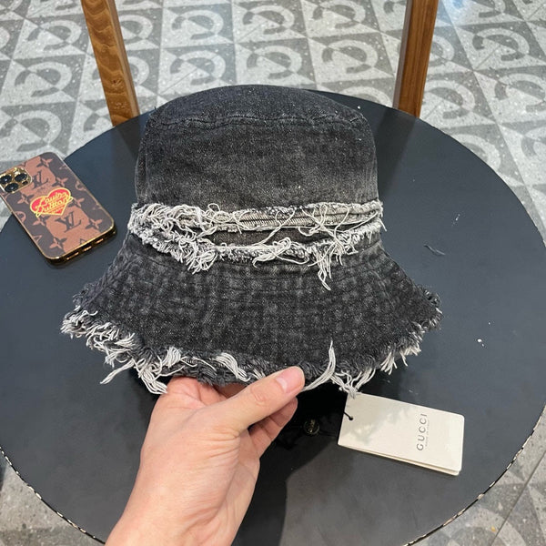 BUCKET HAT IN BLACK DENIM 346894