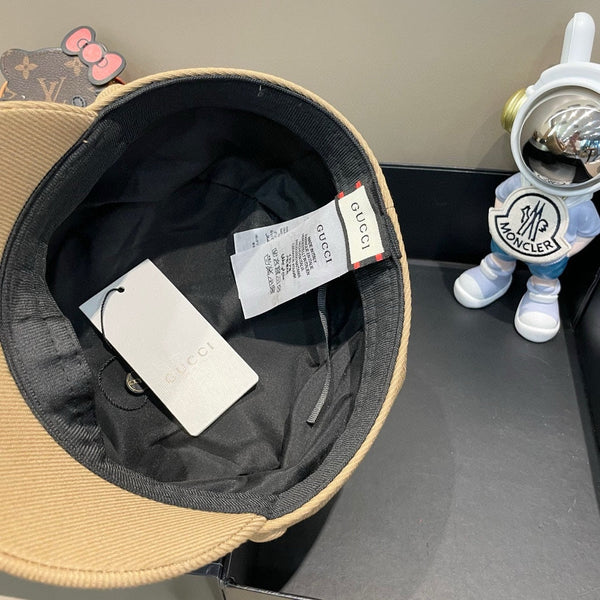 BAKER BOY CAP IN TORTILLA BROWN FABRIC 400794