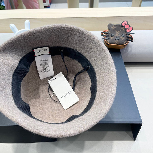 Cappello da pescatore marrone kaki 411348 