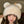 KNITTED BEANIE HAT IN COLORFUL WOOL WITH CUTE BEAR EARS 422497