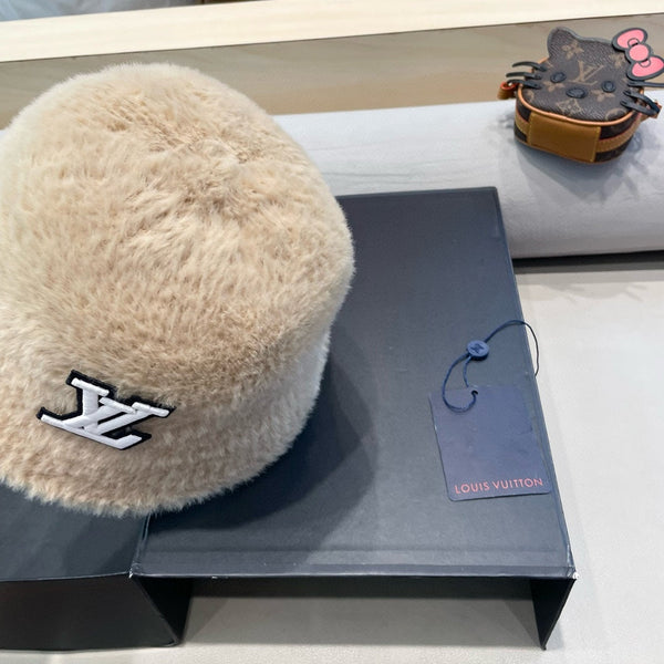 CAPPELLO A SECCHIELLO IN PELLICCIA DI CONIGLIO BEIGE LATTE COSMIC 426227