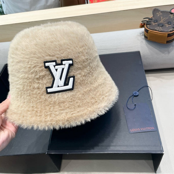 CAPPELLO A SECCHIELLO IN PELLICCIA DI CONIGLIO BEIGE LATTE COSMIC 426227