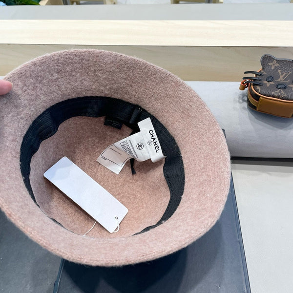 CAPPELLO A PENNELLO IN MISTO LANA MARRONE ROSA 426248 