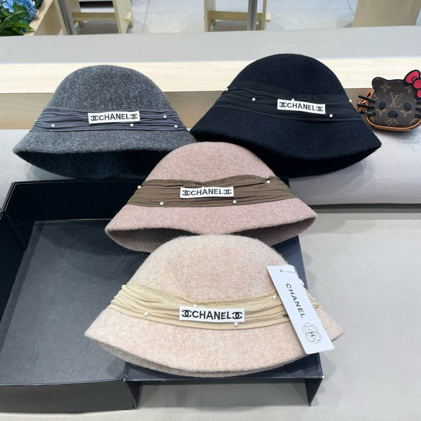 CAPPELLO A PENNELLO IN MISTO LANA MARRONE ROSA 426248 