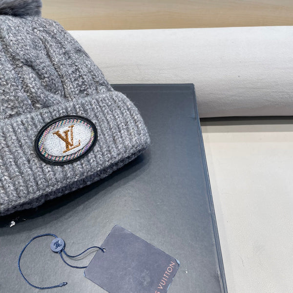 BEANIE HAT IN GRAY WOOL 433485