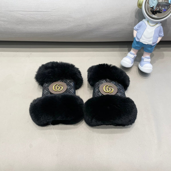 GUANTI MEZZE DITA IN PELLICCIA DI LAPIN NERO E PELLE DI AGNELLO 432564