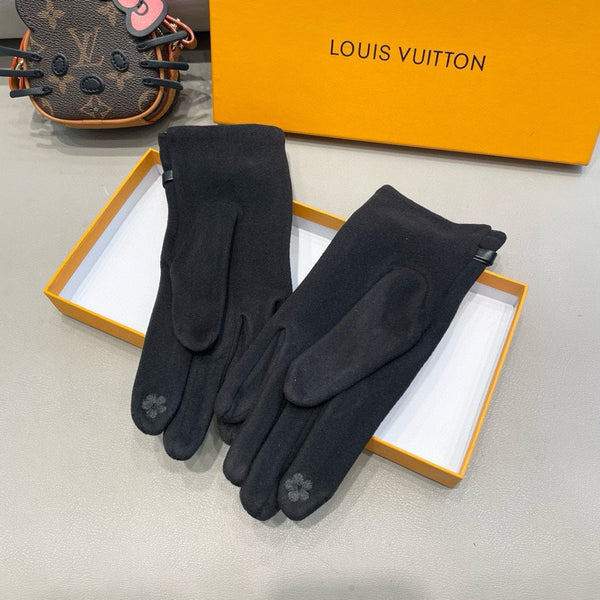 GLOVES IN BLACK CASHMERE 460077
