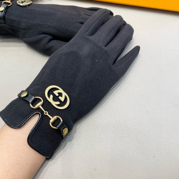 GLOVES IN BLACK CASHMERE 460077