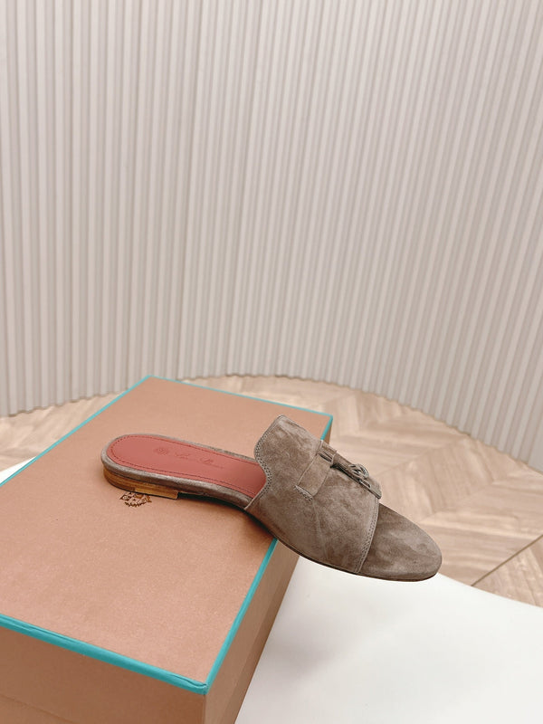 LP SUMMER CHARMS SANDALS IN ASH BROWN SUEDE