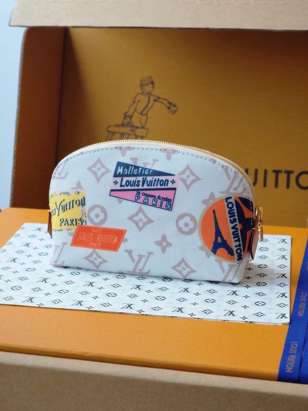 LV M14909 Cosmetic Pouch PM Multicolor Monogram Dune Canvas