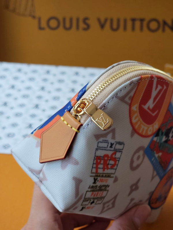 LV M14909 Cosmetic Pouch PM Multicolor Monogram Dune Canvas