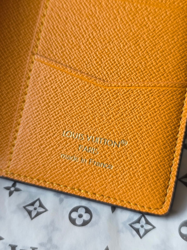 LV Pocket Organizer Dark Blue Teal Green Cowhide