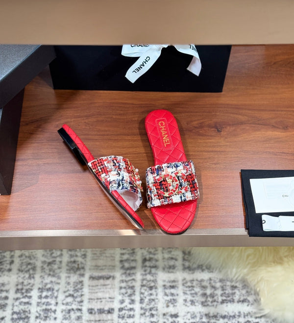 CC 25 Slippers Red Sheepskin 310141