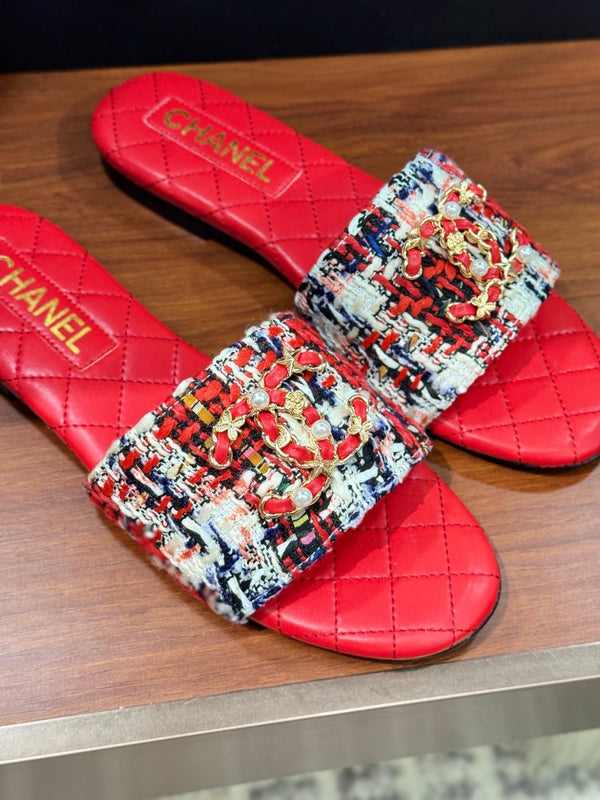 CC 25 Slippers Red Sheepskin 310141