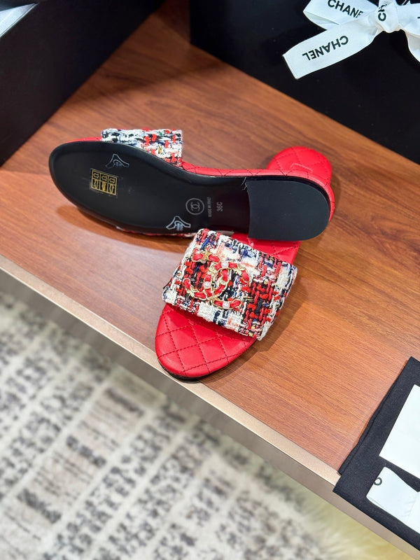 CC 25 Slippers Red Sheepskin 310141