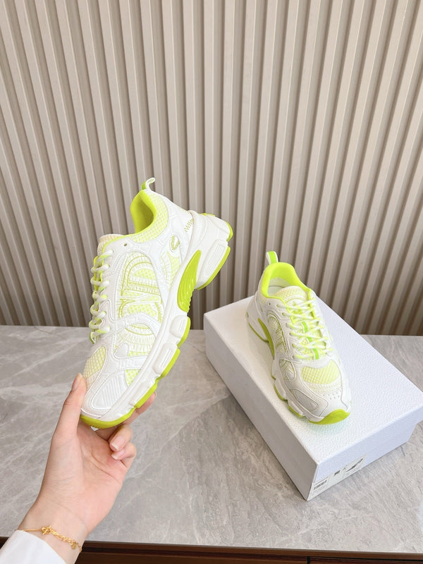 CD Chrono Sneaker Mesh with Leather-Effect Panels 241615