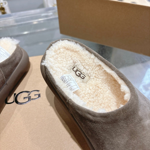 UGG Classic Ultra Mini Mule Muted Brown Wool Suede 518883