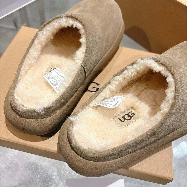 UGG Classic Ultra Mini Mule Earthy Brown Wool Suede 518884