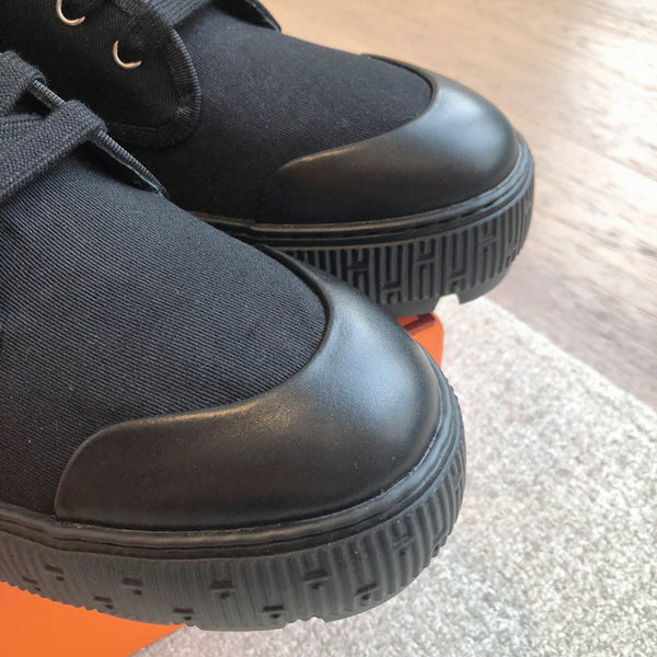 HM ITINERAIRE ANKLE BOOT BLACK CANVAS