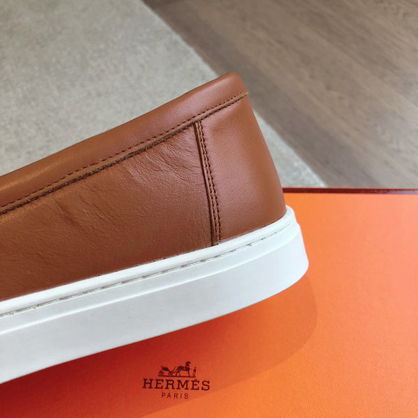 SNEAKER SLIP-ON HM GAME SIENNA CON NAPPINA IN PELLE DI VITELLO
