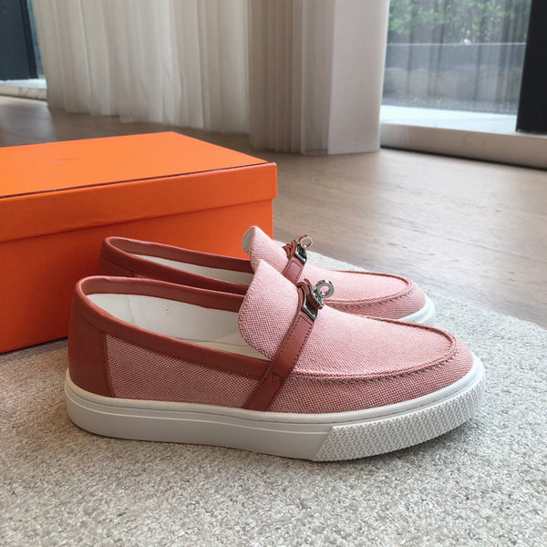HM GAME SLIP-ON SNEAKER LIGHT PINK FABRIC