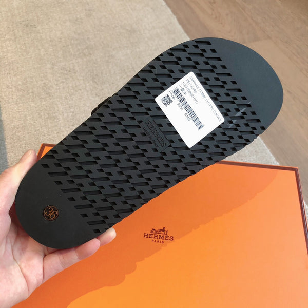 Empire Sandal Ivory Lambskin Suede Goatskin