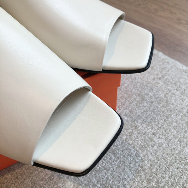 SANDALO ICONIC 25 IN PELLE DI VITELLO BIANCA