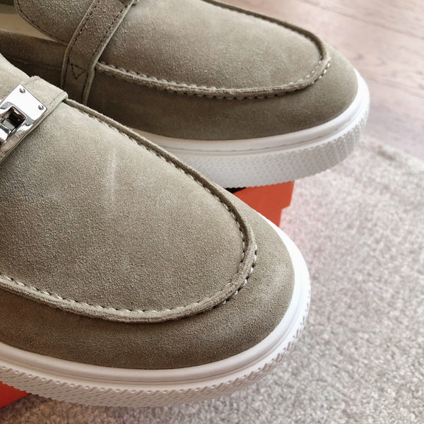 HM GAME SLIP-ON SNEAKER LIGHT GRAY SUEDE