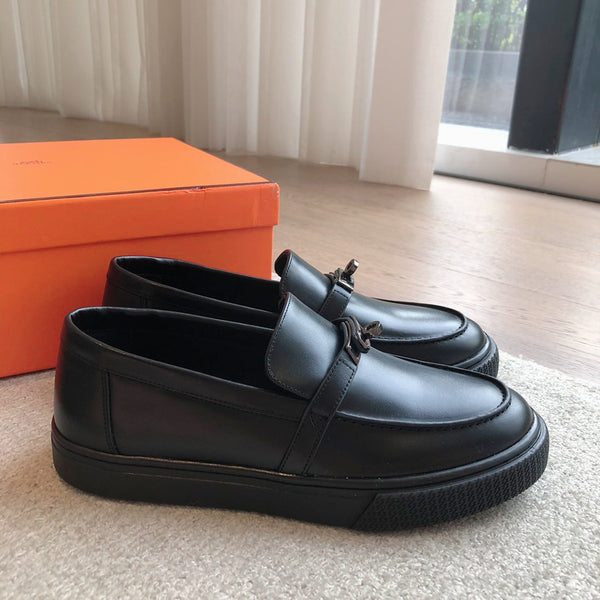 HM GAME SLIP-ON SNEAKER BLACK CALFSKIN