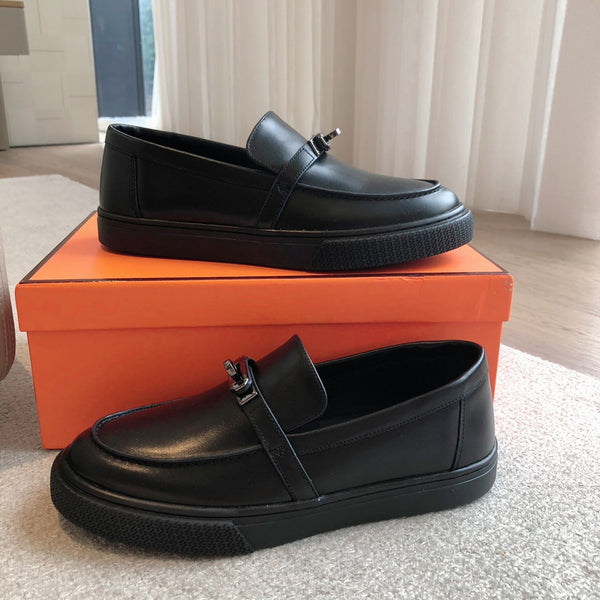 HM GAME SLIP-ON SNEAKER BLACK CALFSKIN