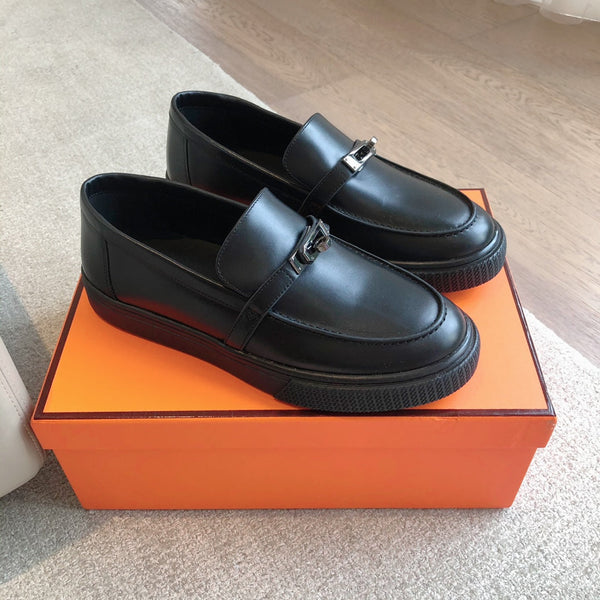 HM GAME SLIP-ON SNEAKER BLACK CALFSKIN