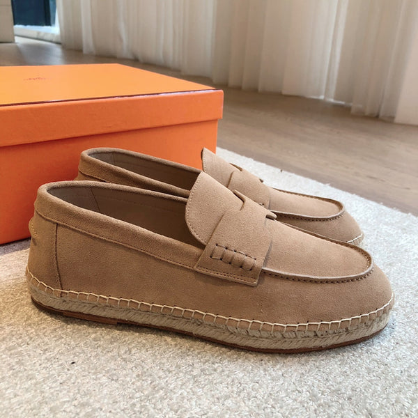 HM Trip Espadrille Beige Tan Suede