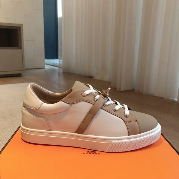 HM Day Sneaker Brown Mix White Nappa Leather 970892