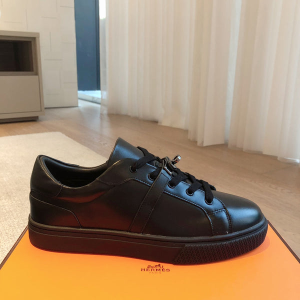 HM Day Sneaker Glossy Black Lambskin 970894