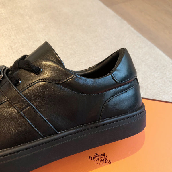 HM Day Sneaker Glossy Black Lambskin 970894