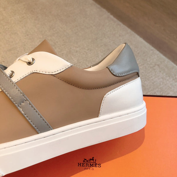 HM Day Sneaker White Mix Brown Lambskin 970889