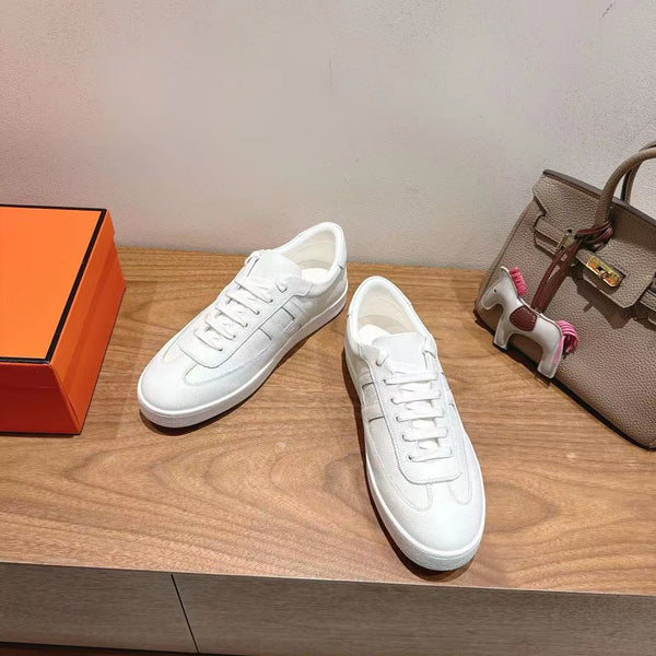 HM 25 Boomerang Sneaker White Calfskin