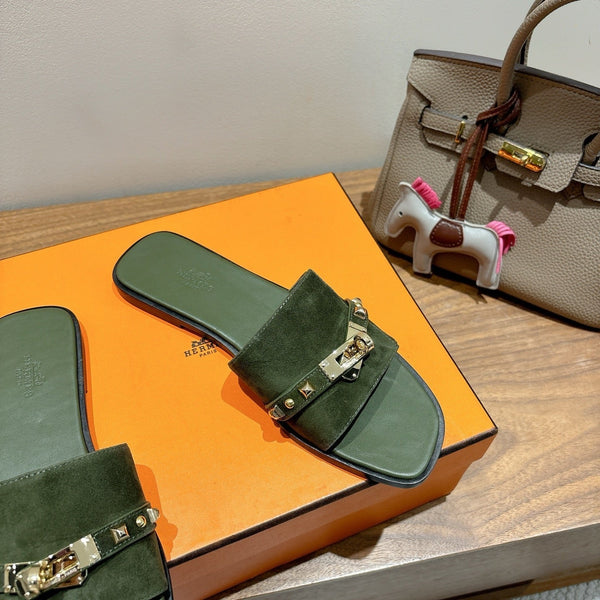 HM 25 Giulia Dark Green Suede