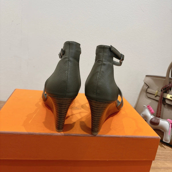 HM Encens Sandal 50mm Black Calfskin 429013