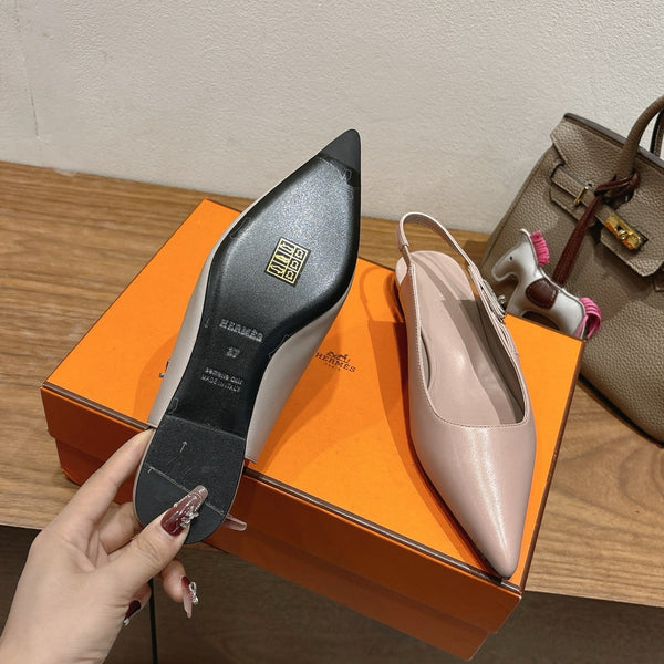 HM Lover Pump 40mm Beige Galet Calfskin 429022