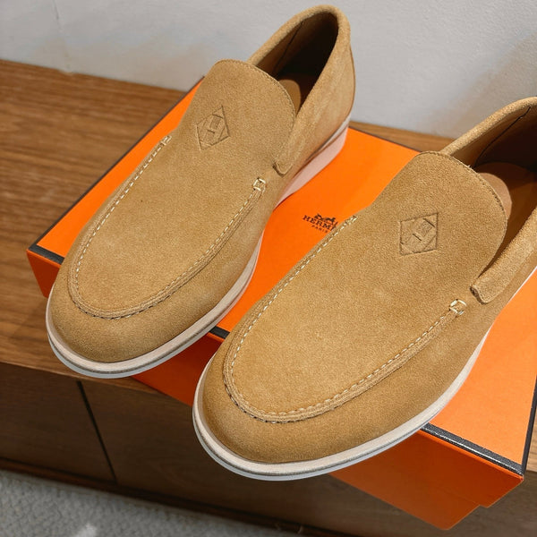 HM Impact Loafers Light Beige Suede 526163