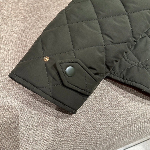 Miu Miu 25 Quilted Jacket Seaweed Green Polyester 302918