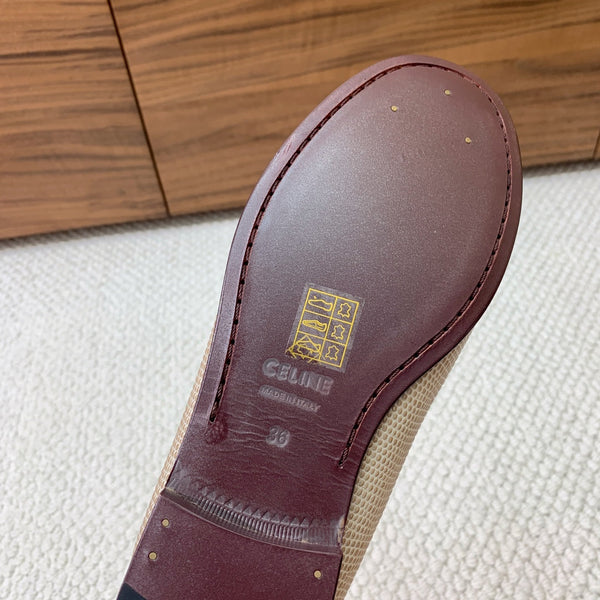 LUCO LOAFER WITH FRINGES IN KHAKI BROWN LAMBSKIN