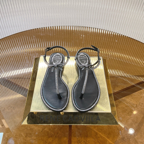 RC 25C Thong Flat-Bottom Diamond Black Silk Creo Crystal 281976