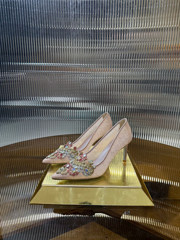 RC 25C Retro Pump 7.5cm Gradient Pink Sheepskin 310637