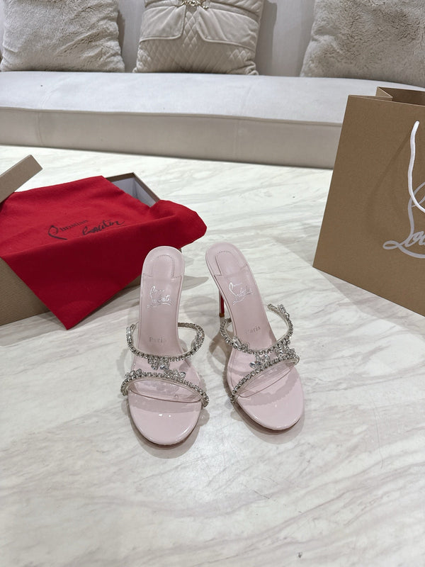 CL 25 Sandals Pink PVC Creo Rhinestones 307510