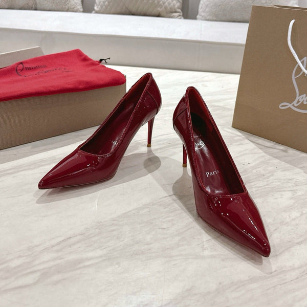 CL 25 Kate Patent Leather Pumps Red Gloss Calfskin 307528
